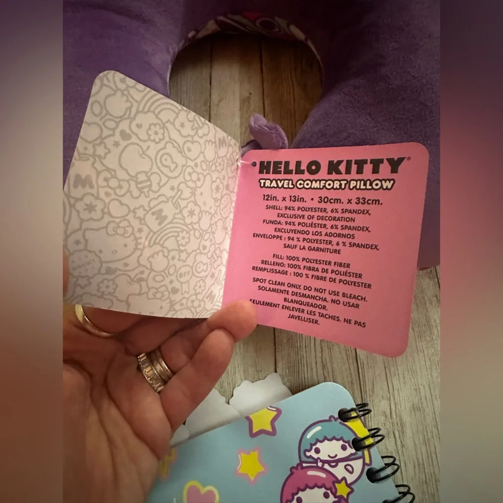Hello Kitty set of 2 items journal notebook and travel pillow kawaii - Picture 7 of 7